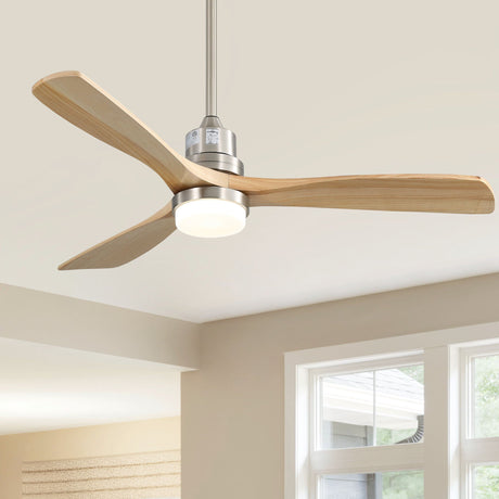 Indoor Ceiling Fan with Dimmable LED Light, 6-Speed Remote, Reversible Blades HouseOfZazla
