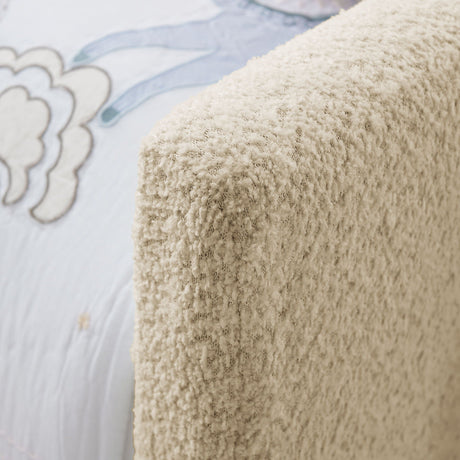 Cute Rabbit Ear Upholstered Platform Bed Frame With Safety Rail HouseOfZazla