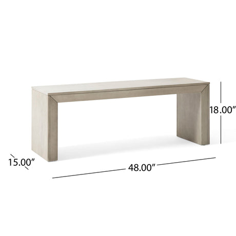 Acacia Wood Dining Bench, Farmhouse Style HouseOfZazla