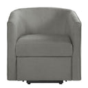 Power Lift Recliner Barrel Shape Reclining Chair With Footrest And Side Pocket HouseOfZazla