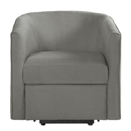 Power Lift Recliner Barrel Shape Reclining Chair With Footrest And Side Pocket HouseOfZazla