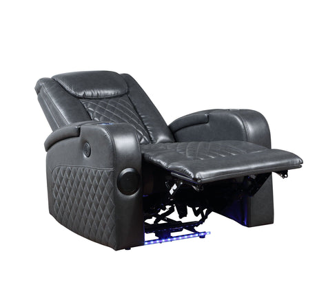 Alair Leather Aire Power Motion Recliner with Bluetooth and Wireless Charger HouseOfZazla