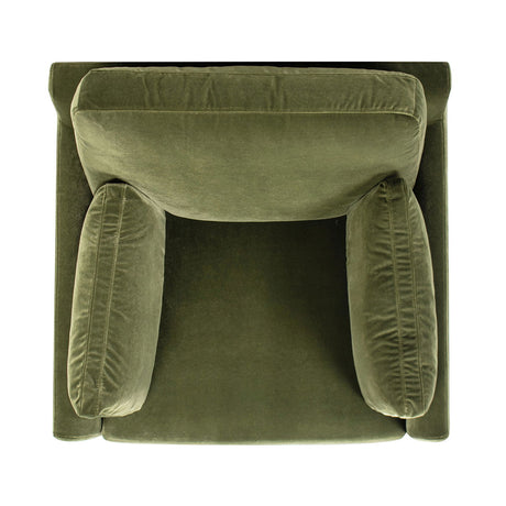Pasadena - Wide Modern Farmhouse Accent Arm Chair - Olive Green HouseOfZazla