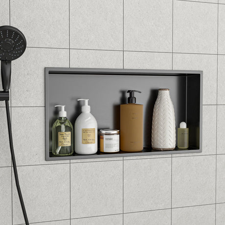 Stainless Steel Shower Niche With Seamless Design For Bathroom Storage HouseOfZazla