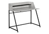 Computer Desk for Home Office with Marble Look and Storage Shelves HouseOfZazla