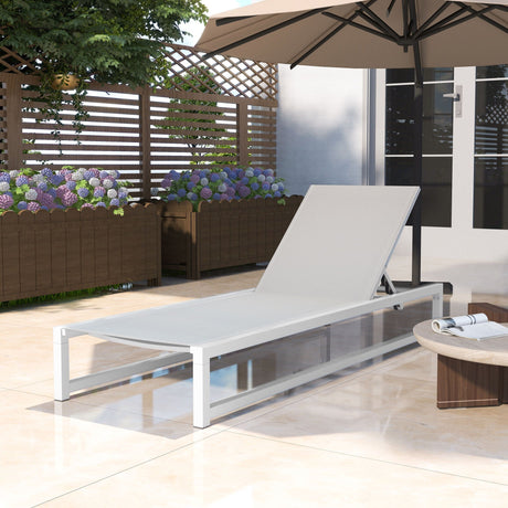 Chaise Lounge With 5 Reclining Positions, Outdoor Patio Lounge Chairs HouseOfZazla