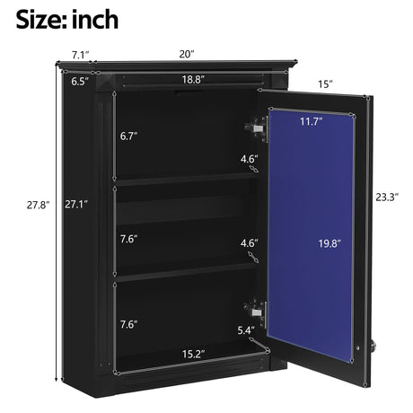 Wall Mounted Bathroom Storage Medicine Cabinet For Over Toilet With Mirror HouseOfZazla