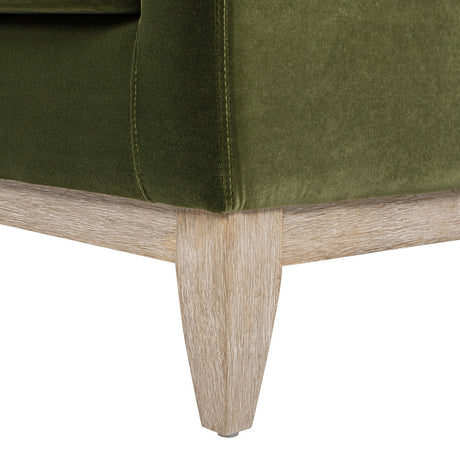 Pasadena - Wide Modern Farmhouse Accent Arm Chair - Olive Green HouseOfZazla