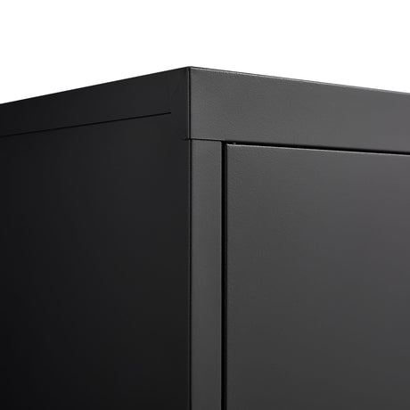 Metal Storage Cabinet With Locking Doors And Adjustable Shelf, Folding Filing Storage Cabinet, Folding Storage Locker Cabinet For Home Office, School, Garage HouseOfZazla