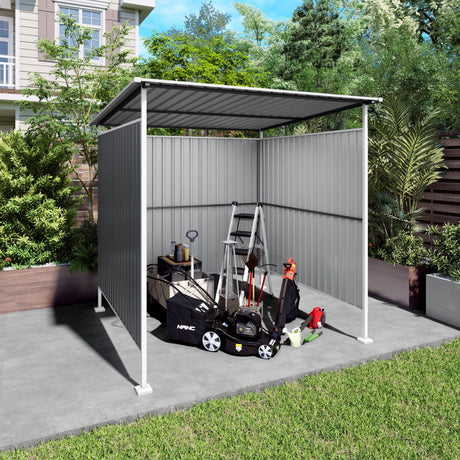 Outdoor Pergola, Bike Storage Shed, Grill Gazebo For Patio - Gray HouseOfZazla