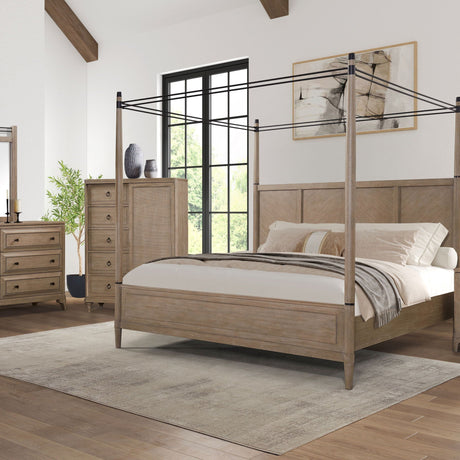 Transitional Styling Canopy Bed HouseOfZazla