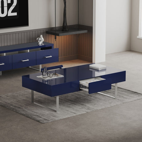 Rectangular Coffee Table With Hidden Storage HouseOfZazla