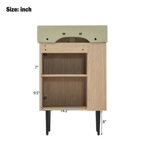 Bathroom Vanity, Combo Cabinet, Bathroom Storage Cabinet, Single Ceramic Sink HouseOfZazla