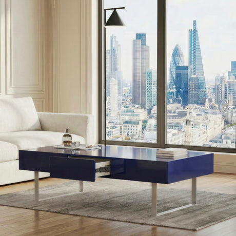 Rectangular Coffee Table With Hidden Storage HouseOfZazla