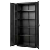 Metal Storage Cabinet, 68.9 in Lockable Steel Garage Cabinet