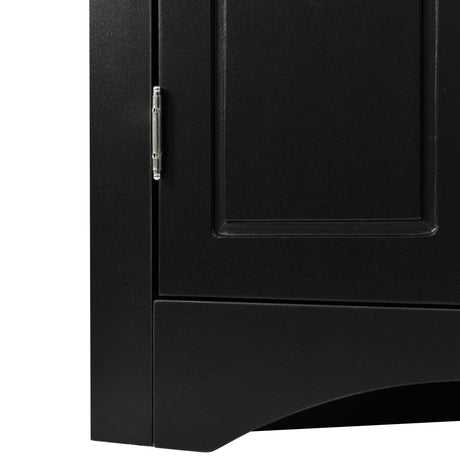 Triangle Bathroom Storage Cabinet With Adjustable Shelves, Freestanding Floor Cabinet For Home Kitchen HouseOfZazla