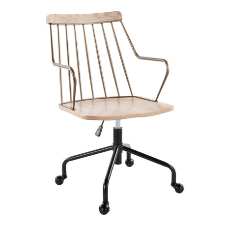 Preston - Farmhouse Adjustable Office Chair HouseOfZazla