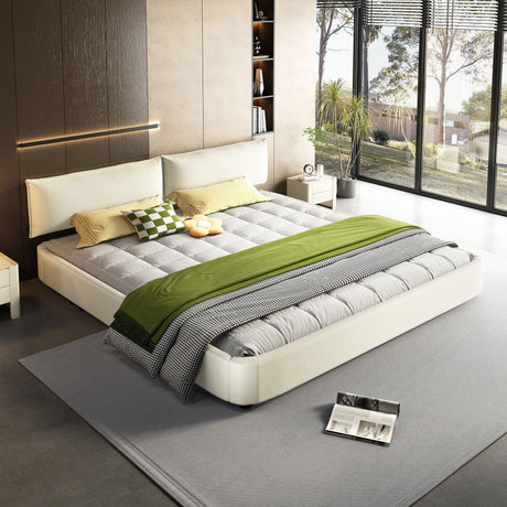 Cloud Bed Frame With Oversized Padded Movable Headboard HouseOfZazla