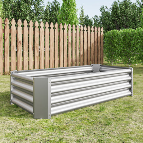 Metal Raised Garden Bed 4x2x1 ft HouseOfZazla