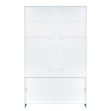 Entryway Bench With Coat Rack, 3 In 1 Design And Adjustable Shelves