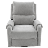 Manual Recliner Massage Chair With Swivel Rocker, 8 Massage Modes, Side Storage Pocket