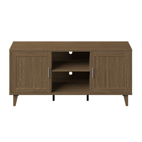 Modern 60 Inch TV Stand in Classic Walnut Finish HouseOfZazla