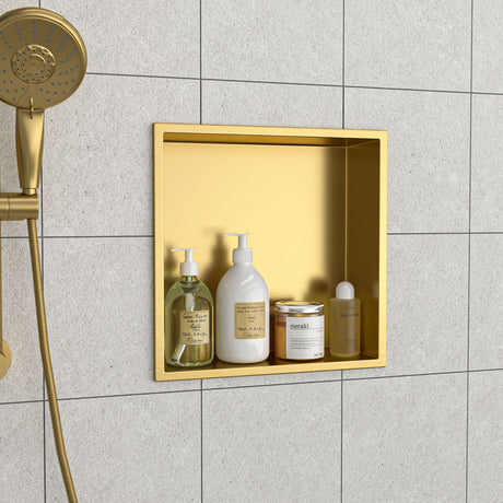 Stainless Steel Shower Niche With Seamless Design For Bathroom Storage HouseOfZazla