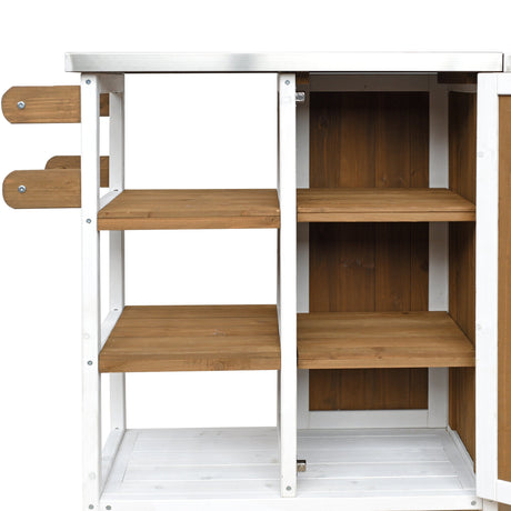 Foldable Outdoor Kitchen Island Patio Prep Station HouseOfZazla