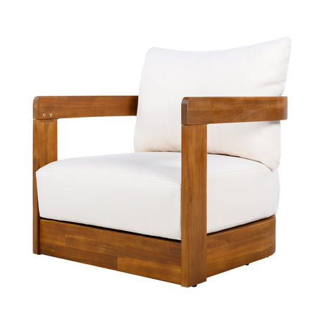 Premium Acacia Wood Outdoor Club Chair HouseOfZazla