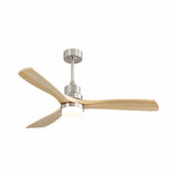 Indoor Ceiling Fan with Dimmable LED Light, 6-Speed Remote, Reversible Blades