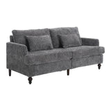 Mid Century Modern Fabric Loveseat Sofa, 2 Seat Upholstered Couch