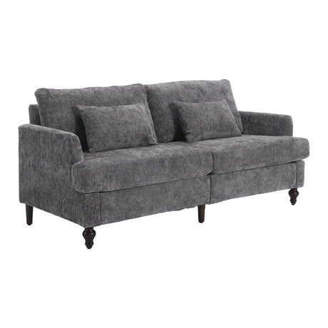 Mid Century Modern Fabric Loveseat Sofa, 2 Seat Upholstered Couch HouseOfZazla