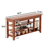 Multi Functional Double Layer Shoe Stool