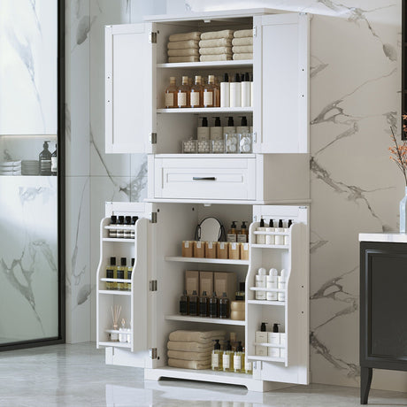 Bathroom Storage Cabinet With Multifunctional Storage Space HouseOfZazla