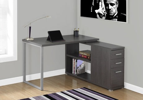 L-Shape Computer Desk with Storage Drawers HouseOfZazla