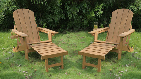 2-Piece All-Season Outdoor Lounge Chairs For Patio Leisure & Garden Relaxation Moments HouseOfZazla