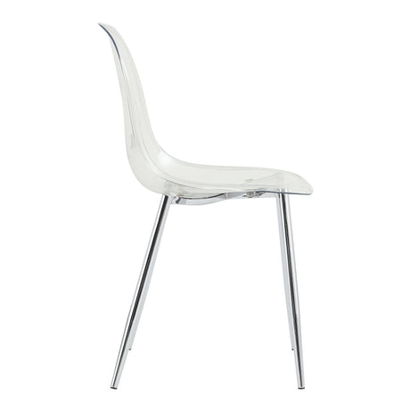 Modern Minimalist Transparent Dining Chair - 6-Piece Set HouseOfZazla