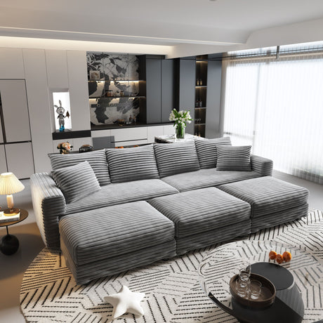 Modern Comfy Upholstered Sofa Cloud Couch & Deep Seat Couches HouseOfZazla