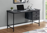 Computer Desk For Home Office, Laptop, 3 Storage Drawers, Contemporary & Modern