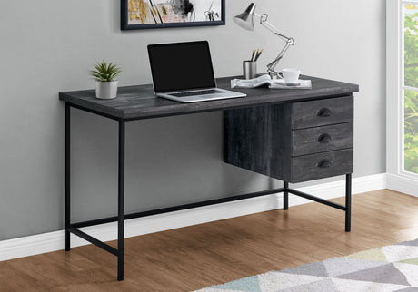 Computer Desk For Home Office, Laptop, 3 Storage Drawers, Contemporary & Modern HouseOfZazla