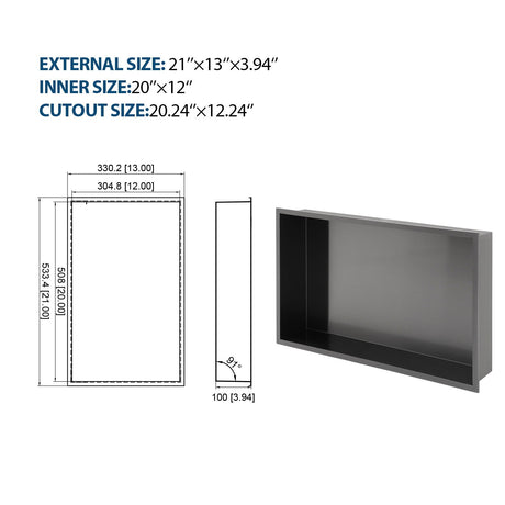 Stainless Steel Shower Niche With Seamless Design For Bathroom Storage HouseOfZazla