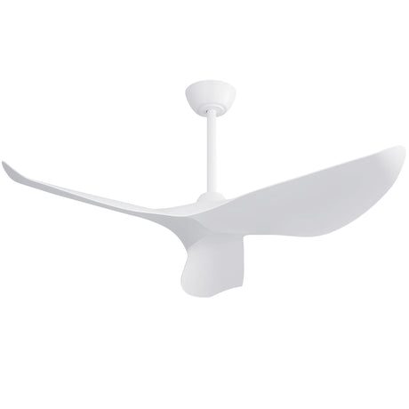 Ceiling Fan Without Light, DC Motor Remote Control Fan For Indoor / Outdoor Use - White HouseOfZazla