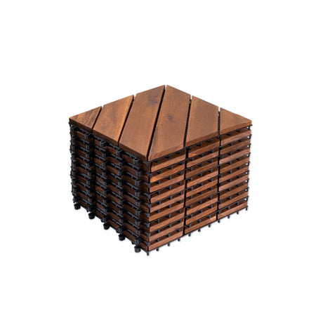 Interlocking Deck Tiles, Diagonal Pattern Outdoor Decking HouseOfZazla