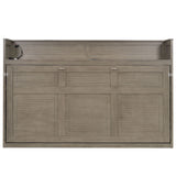 Murphy Bed With Desk, LED Light And USB Charging Station