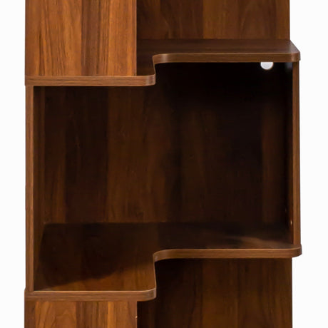 Corner Book Shelf - 5 Tier Corner Bookshelf HouseOfZazla