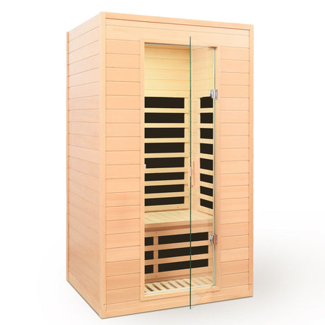 Hemlock Far Infrared Roof Embedded Indoor Sauna Room HouseOfZazla