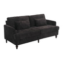 Mid Century Modern Fabric Loveseat Sofa, 2 Seat Upholstered Couch HouseOfZazla