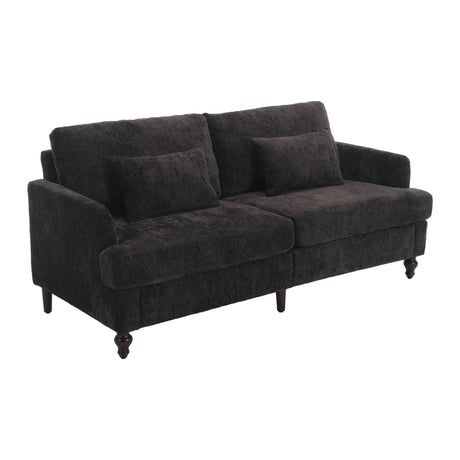 Mid Century Modern Fabric Loveseat Sofa, 2 Seat Upholstered Couch HouseOfZazla