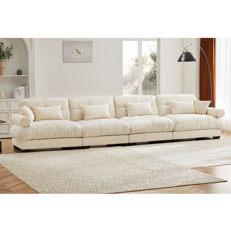 Super Comfort Oversized Modular Sectional Sofa, Deep Seat Convertible L Shaped Couch HouseOfZazla