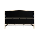 King Size Bed Frame with Upholstered Teddy Velvet Headboard